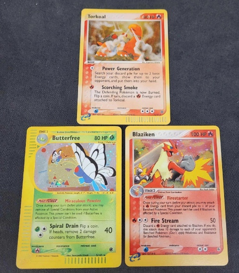 pokemon cards E-reader lot Holo 3 Cards