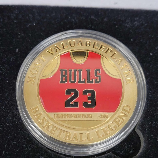 24kt Gold Plated Michael Jordan MVP Coin With COA