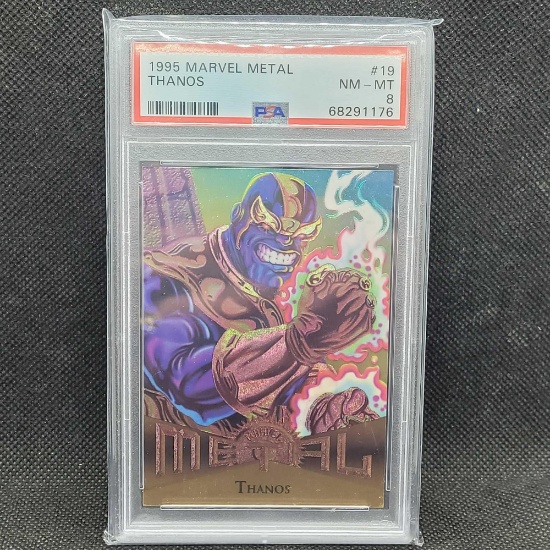1995 Marvel Metal Thanos PSA 8