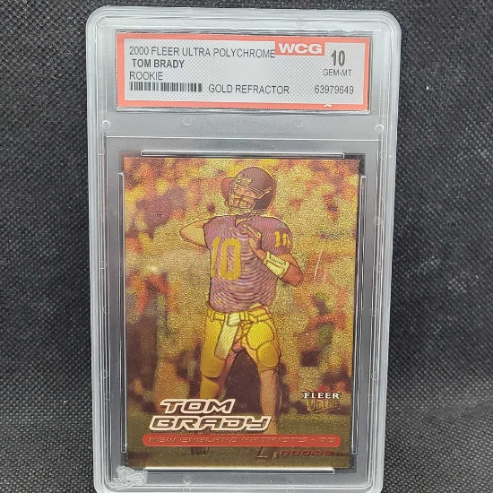2000 Fleer Polychrome Tom Brady Rookie WCG 10