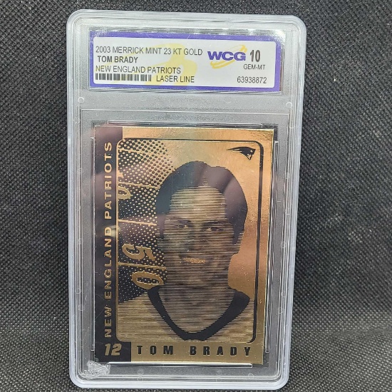 2003 Merrick Mint 23kt gold Tom Brady WCG 10