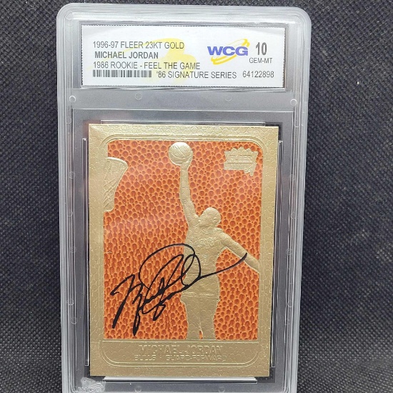1996-97 Fleer 23kt gold Michael Jordan WCG 10