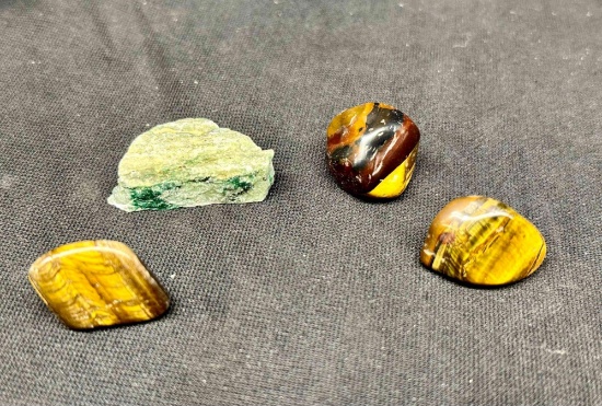 4 Pieces of Mineral Specimens Cats Eye more