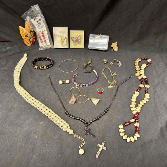 Assorted Fancy Costume Jewelry