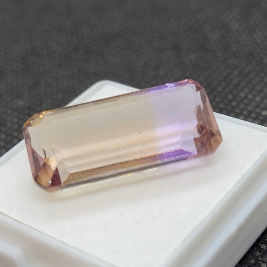 Bi color Orange and purple Amethyst Gemstone 13.30ct