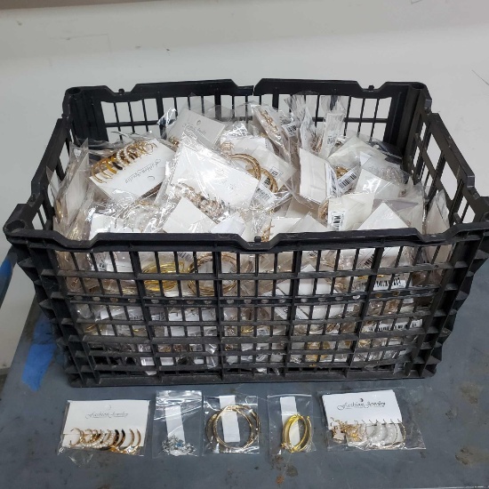 Crate full of Fashion costume jewelry all NIP