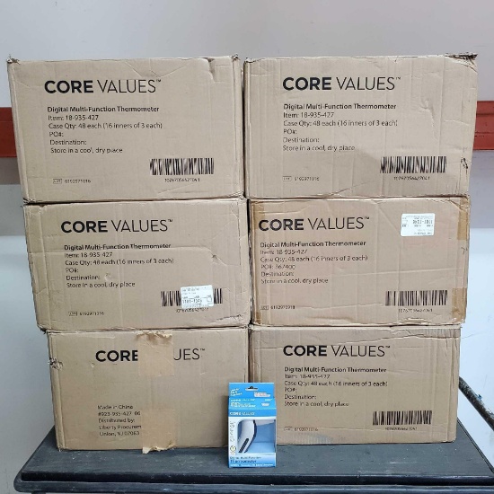 6 boxes of Core Values digital thermometers NIB 48 per box