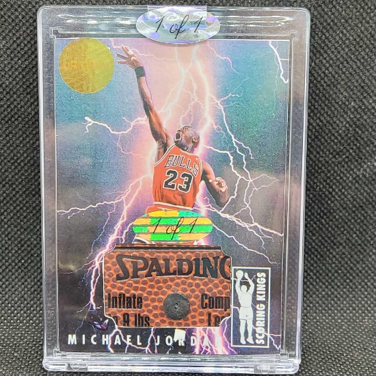 Custom Cut 1 of 1 Michael Jordan patch basketball card