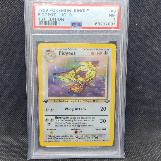 1999 1st Edition holo Pidgeot PSA 7 Pokemon card