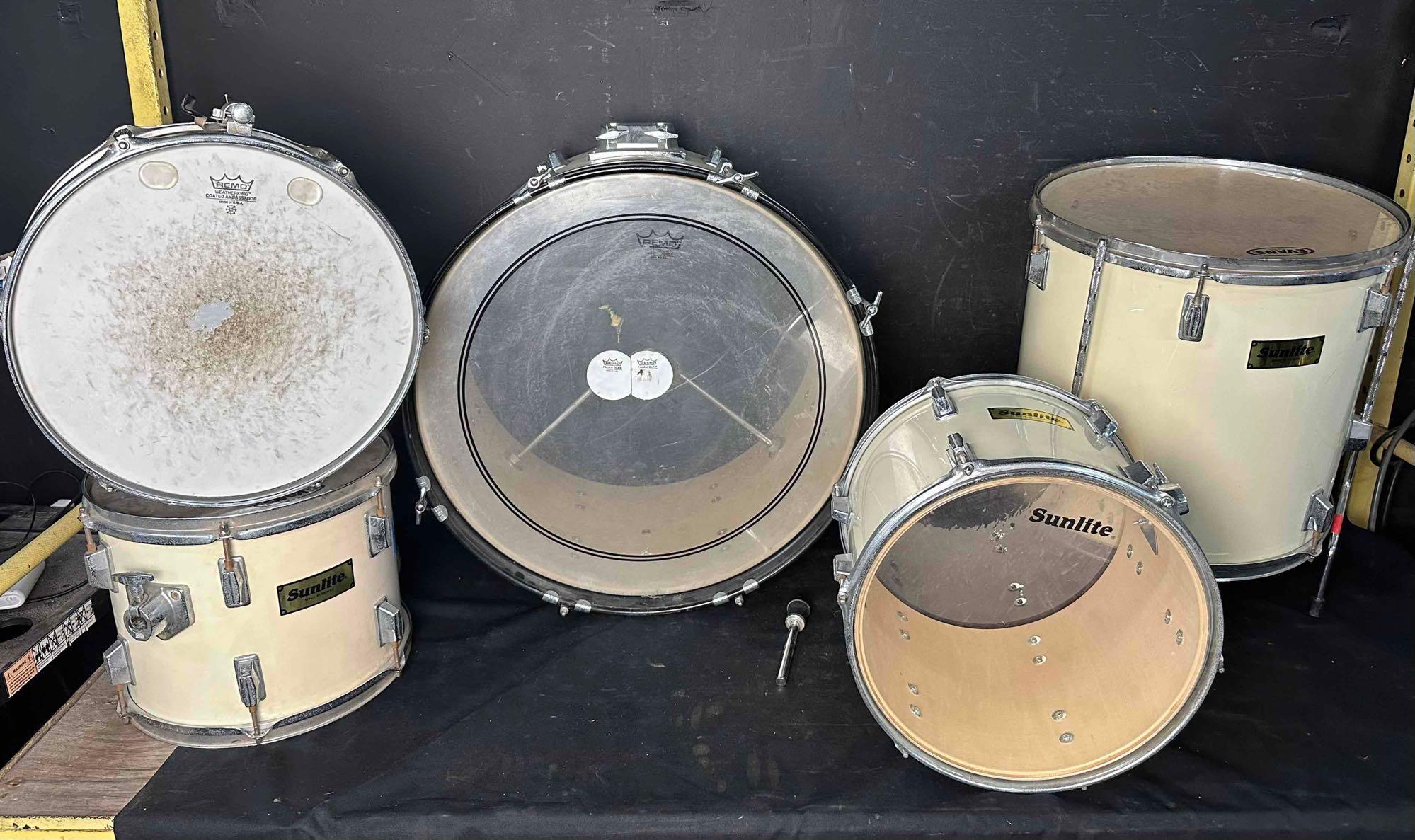 5 Piece Sunlite Drum Set Proxibid