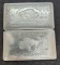 (2) 1 Troy Oz .999 Fine Titanium Buffalo Bars
