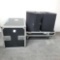 Road Ready case with wheels 2 Peavy Architecture Accustics 15in wedge speakers model FMW 15