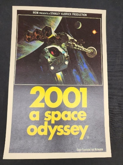 2001 a Space Odyssey Lobby Cars 12x18in Super Panavision Metrocolor
