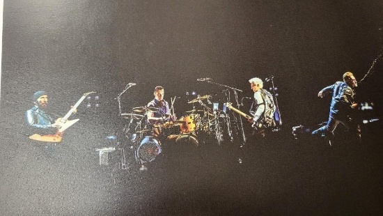 U2 Embossed Poster 23in x 16.75in