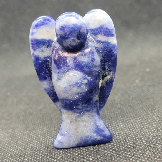 Blue Sodalite Carved Guardian Figure 30 grams