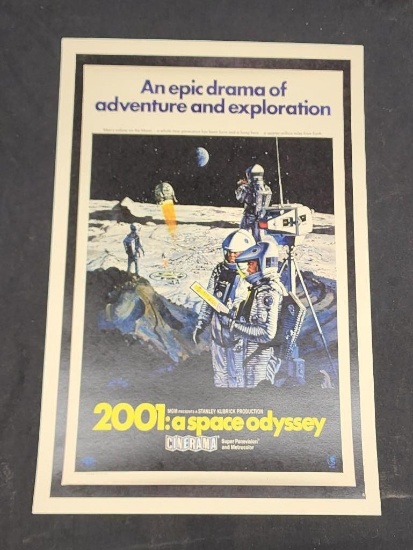 2001 Space Odyssey Poster Lobby Card 12x18