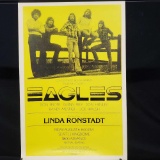 EAGLES / LINDA RONSTADT 1976 SEATTLE KINGDOME PROMOTIONAL POSTER /