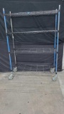 NSFmetal metro 4 shelf cart on wheels