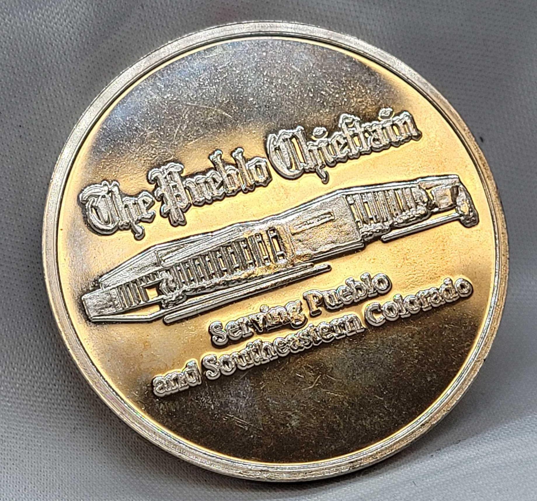 コレクション The Pueblo Chieftain one troy ounce The Pueblo Chieftain 1 Troy Oz .999 Fine Silver | Proxibid