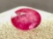 Oval Cut .77ct Ruby Gemstone