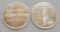 (2) 1 Troy Oz .999 Fine Silver Round Coins The Pueblo Chieftain