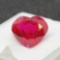 Heart Cut Red Ruby Gemstone 7.25ct