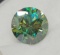 Brilliant Round Cut Green Moissanite Diamond With GRA Certificate 2.20ct