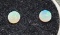 Pair of Oval cabochon cut Opals .39 ct.