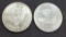 (2) 1 Troy Oz .999 Fine Silver Round Coins