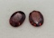Pair of Oval Cut Red Garnet Gemstones 3.17ct