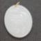 Year Of The Pig Carved White Jade Pendant 15.93g