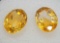 Pair Of Oval Cut Yellow Citrine Gemstone 3.81ct