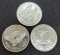 (3) 1 Troy Oz .999 Fine Silver Round Coins