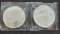 (2) APMEX 1 Troy Oz .999 Fine Silver Round Coins