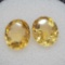 Pair Of Oval Cut Yellow Citrine Gemstone 3.19ct