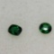 Green Tsavorite Gemstones Round and Cushion cut 0.58ct
