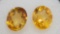 Pair of Oval Cut Yellow Citrine Gemstone 4.14ct