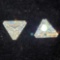 Pair Of Triangle Cut CZ Gemstones 4.81ct