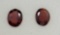Pair of Oval Cut Red Garnet Gemstone 3.87ct