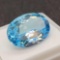 Oval Cut Blue Topaz Gemstone 16.88ct