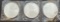 (3) APMEX 1 Troy Oz .999 Fine Silver Round Coins