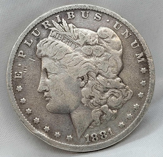 1881-S Morgan Silver Dollar 90% Silver Coin