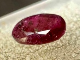 .50ct Oval Cut Opaque Ruby Gemstone