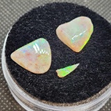 Beautiful Opal Gemstones 8.94ct Amazing Colors Blues Green