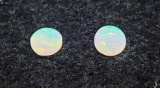 Pair Of Oval Cut Opals 0.35ct
