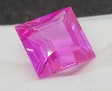 Square Cut Pink Sapphire gemstone 7.55ct