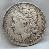 1891-S Morgan Silver Dollar 90% Silver Coin