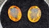 Pair of Oval Cut Yellow Citrine Gemstone 2.90ct