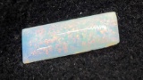 Rectangular cabochon cut Opal Gemstone 1.25ct.