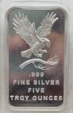 5 Troy Oz .999 Fine Silver Bar